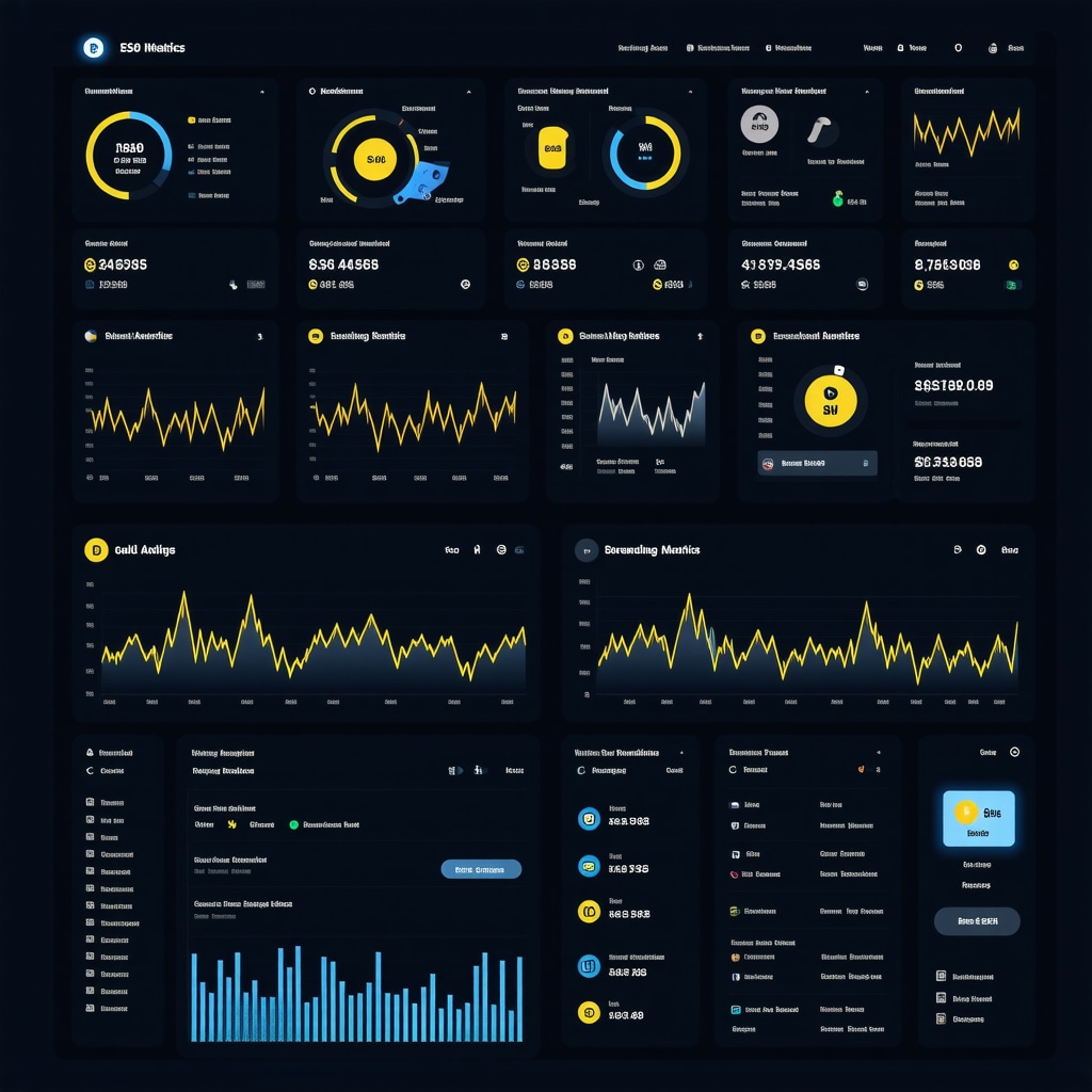 Digital interface showing AI algorithms, multi-asset signals, and ESG data relevant to gold trading