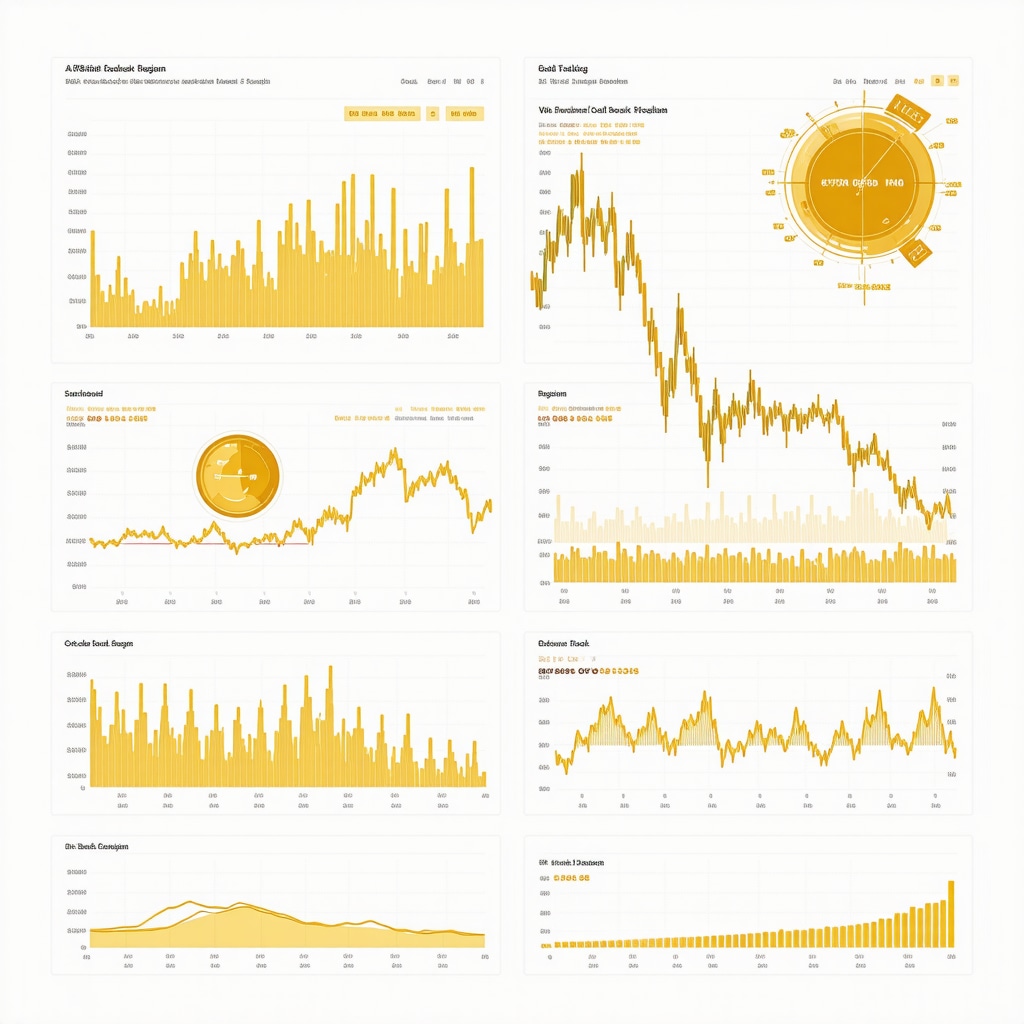 Dashboard showing AI sentiment analysis, volatility regimes, and order book depth for gold futures