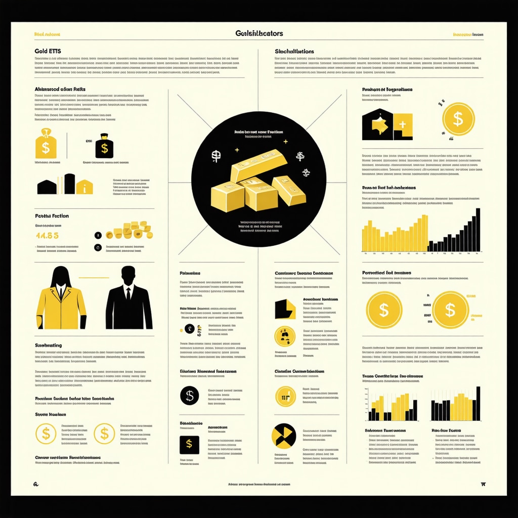 Infographic illustrating complex risk management, tax nuances, and multi-asset portfolio integration for Gold ETFs