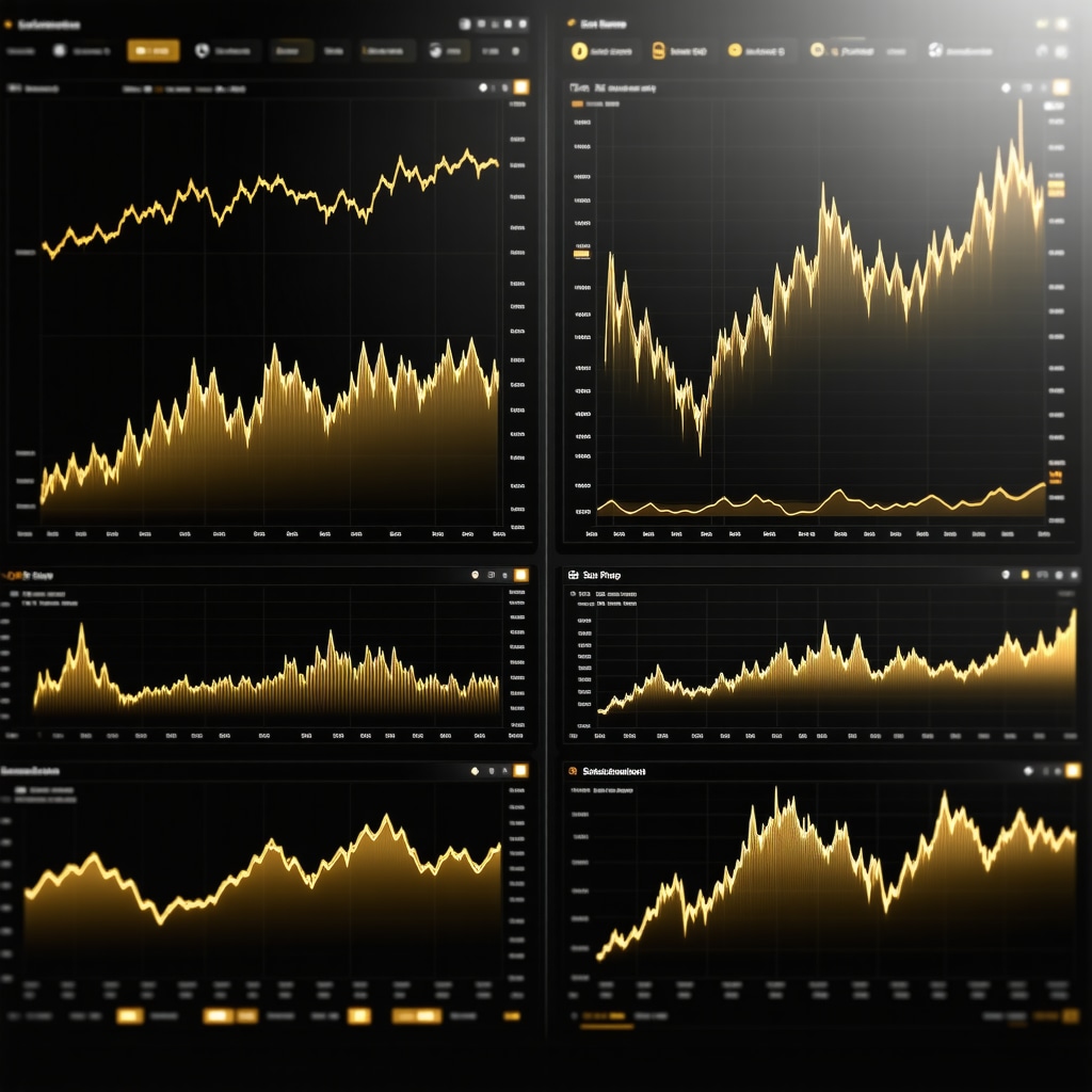Dashboard displaying gold price charts and central bank reserve data for investment analysis