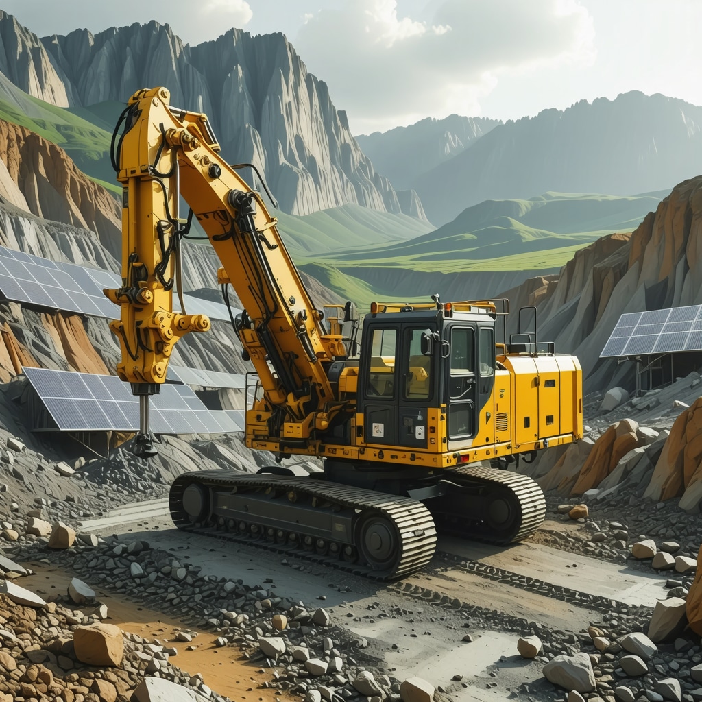 Autonomous drilling rigs and AI technology in sustainable gold mining operation