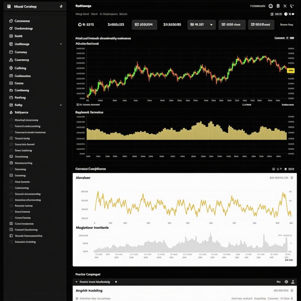 Financial dashboard showing gold mutual fund analytics, currency rates, regulatory data, and predictive models