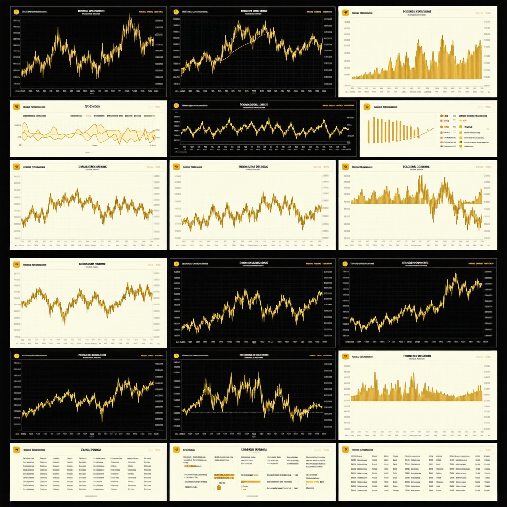 Digital infographic depicting AI integration and dynamic hedging strategies in gold trading