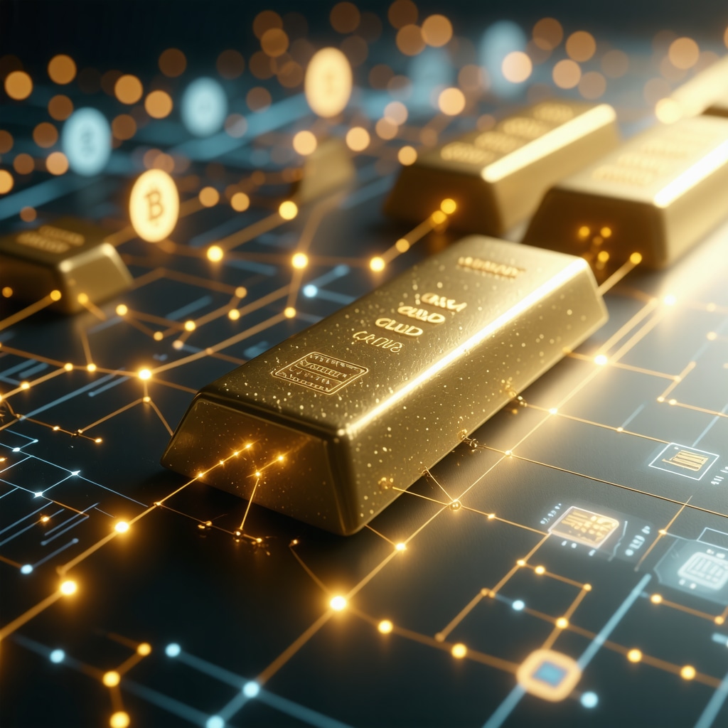 Gold bars linked with blockchain and AI analytics for secure verification
