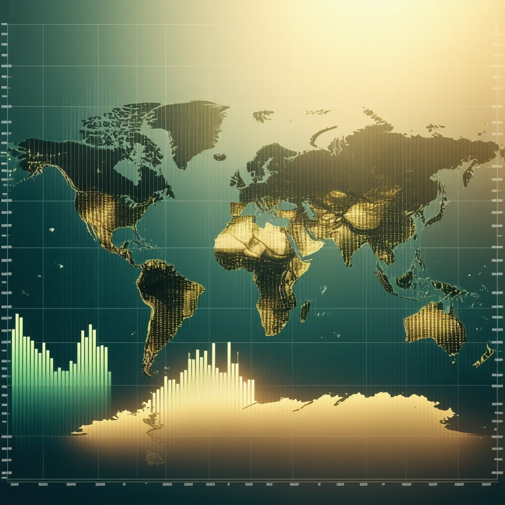 Graph showing central bank gold reserves alongside inflation and currency strength indicators