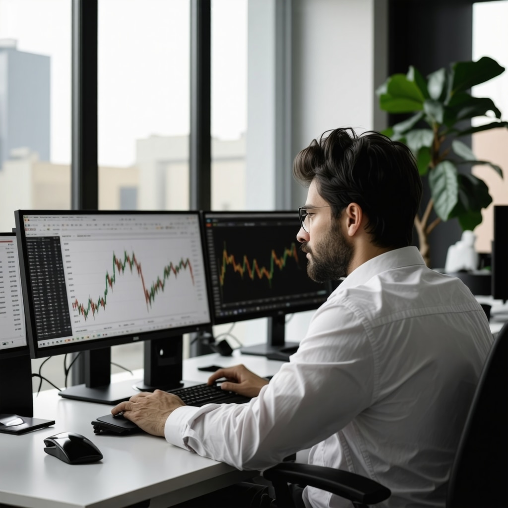 Analyst working with econometric and machine learning models on gold market data and geopolitical risk indicators