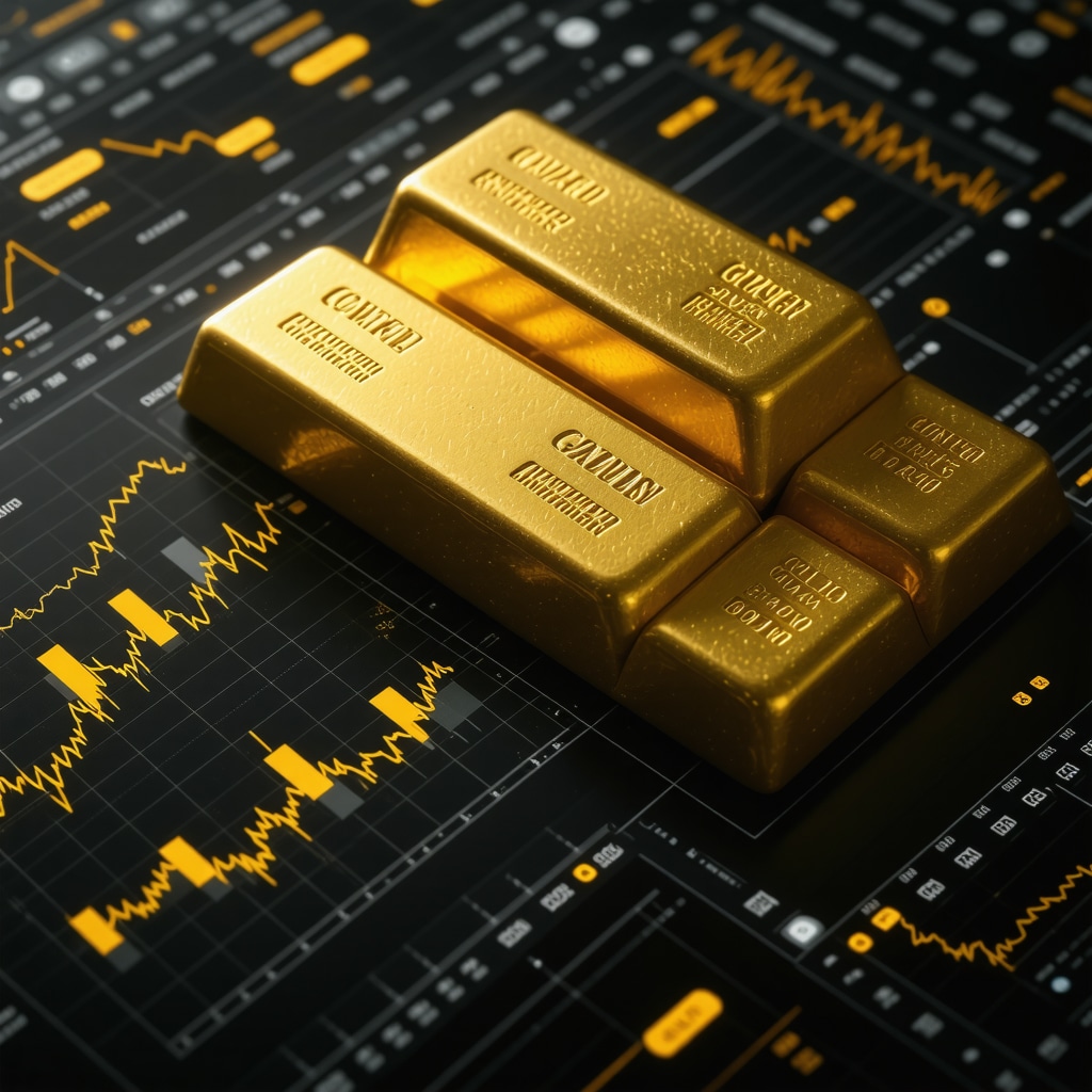 Dashboard showing gold bar provenance, market sentiment, and central bank purchase analytics