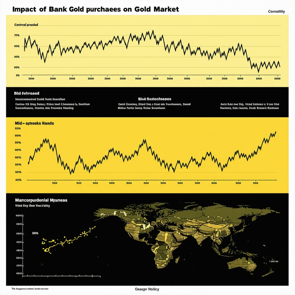 Infographic showing effects of central bank gold buying on liquidity and price volatility in gold markets