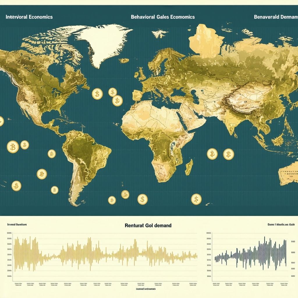 Infographic illustrating complex gold demand drivers including geopolitical events and investor psychology