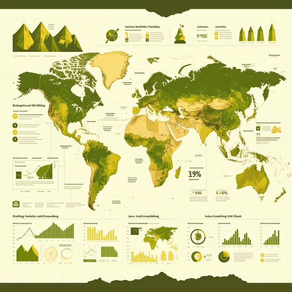 Detailed infographic showing ESG integration, financial derivatives usage, and geopolitical risk analysis in gold mining stock investments
