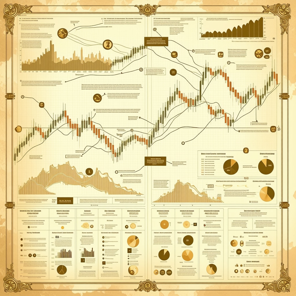 Infographic showing how quantitative trading models combine with behavioral psychology and hedging strategies in gold trading