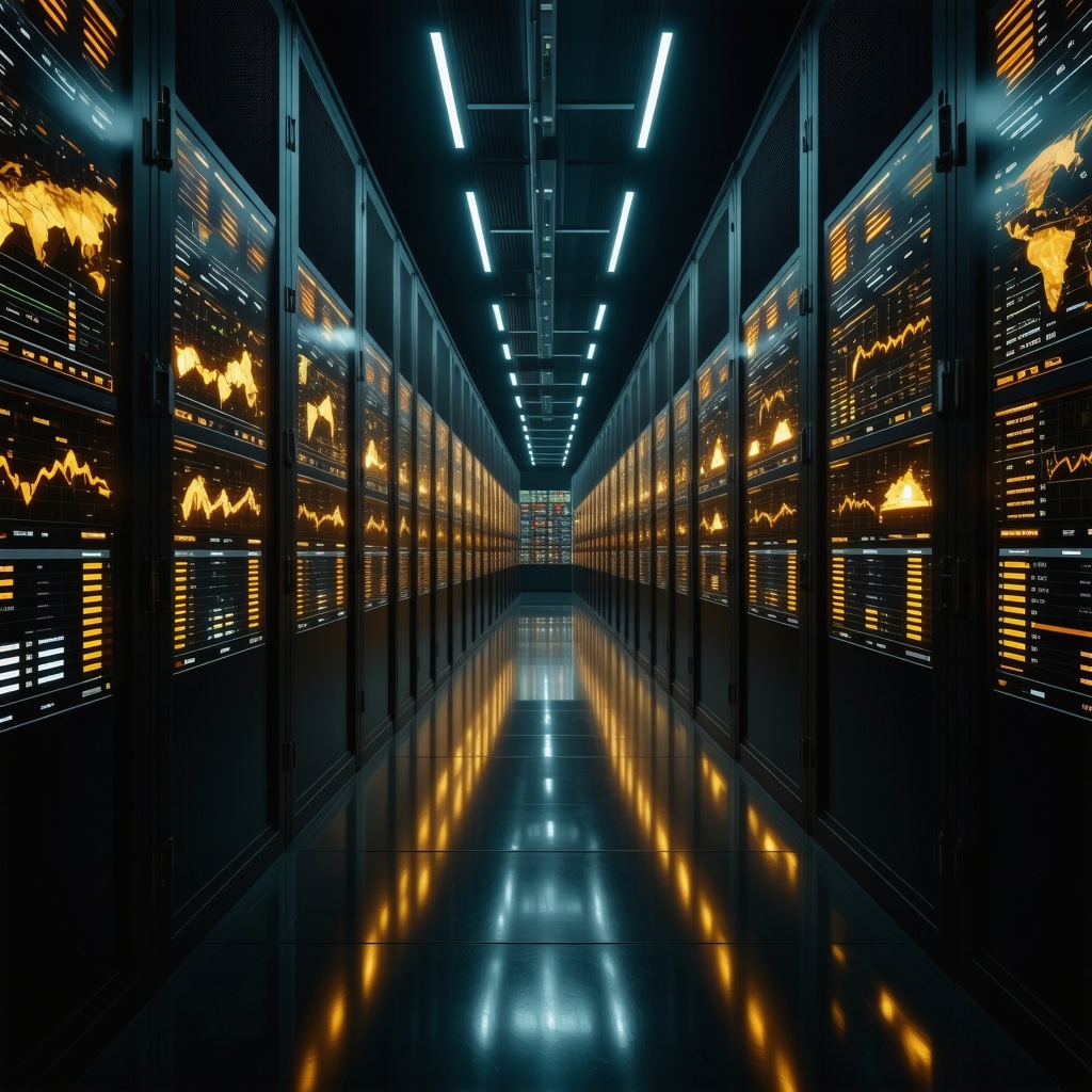 Real-time data analytics dashboard showing gold market trends and ESG blockchain traceability