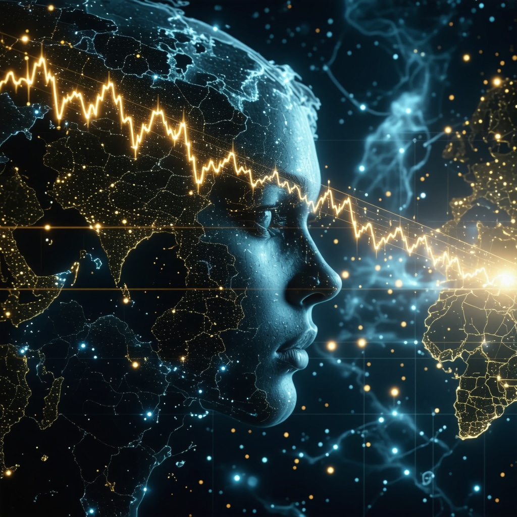 Futuristic AI analyzing global gold market data and geopolitical news for 2026
