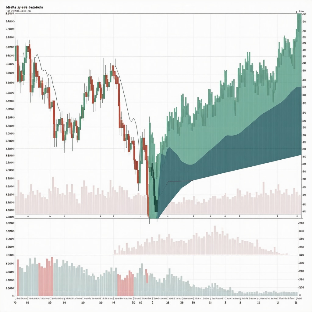 Artificial Intelligence analyzing gold market trends with data visualization