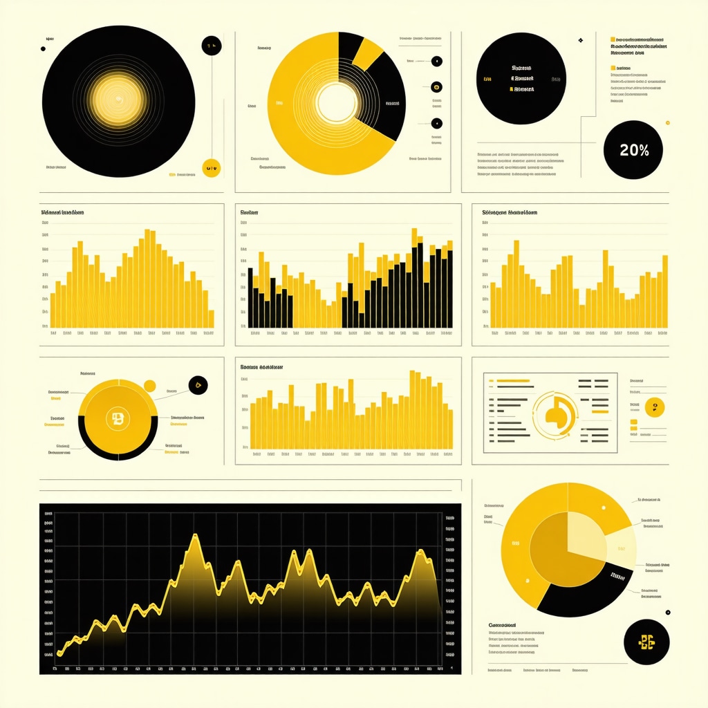 Data dashboard showing gold demand influenced by technology and consumer trends with blockchain elements