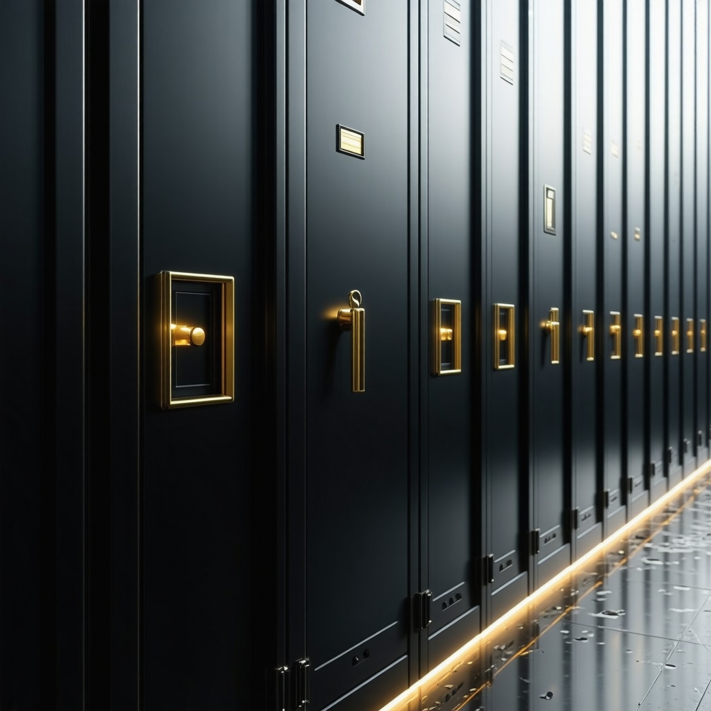 High-tech gold safes with blockchain and biometric access