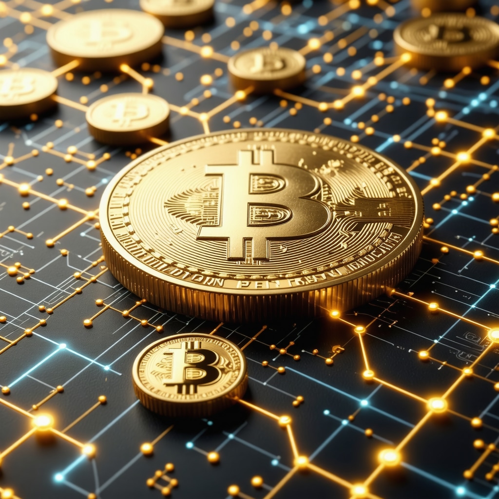 Digital blockchain network securing gold coin transactions