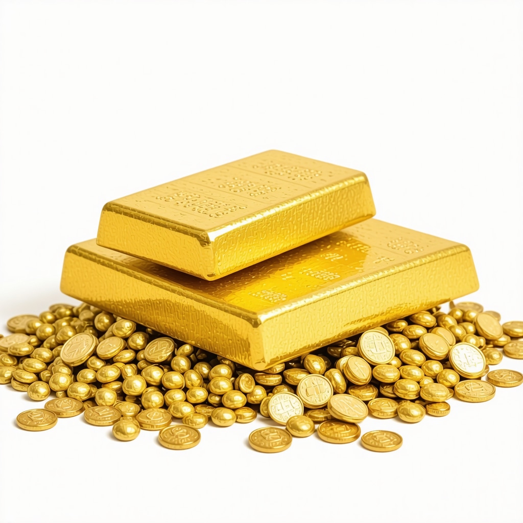 Portfolio with stocks, ETFs, and physical gold assets.