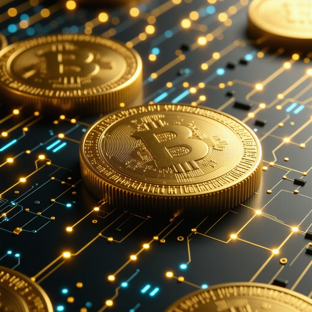 Digital gold tokens on blockchain illustrating innovation in gold investing