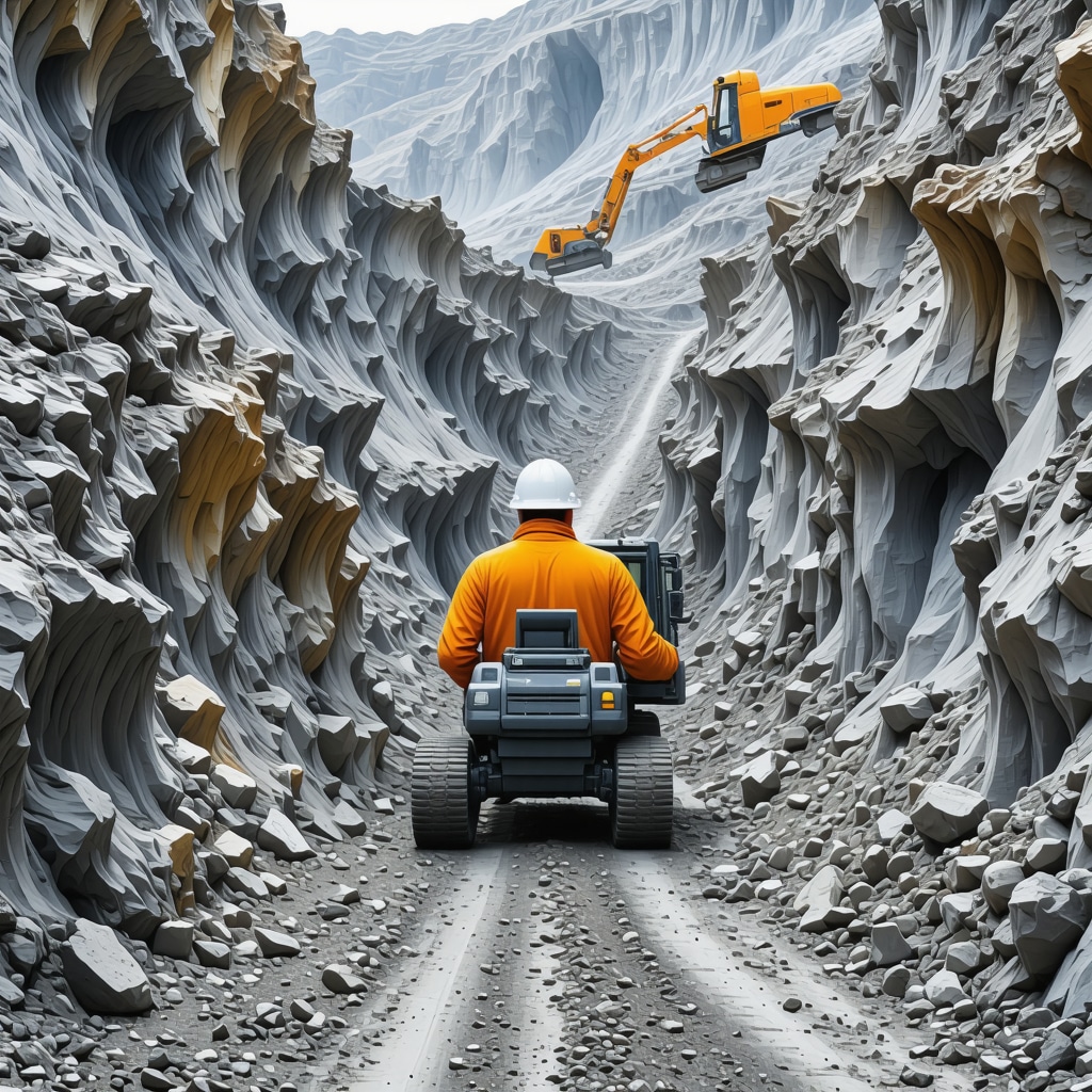 Modern gold mining facility utilizing automation and eco-friendly methods