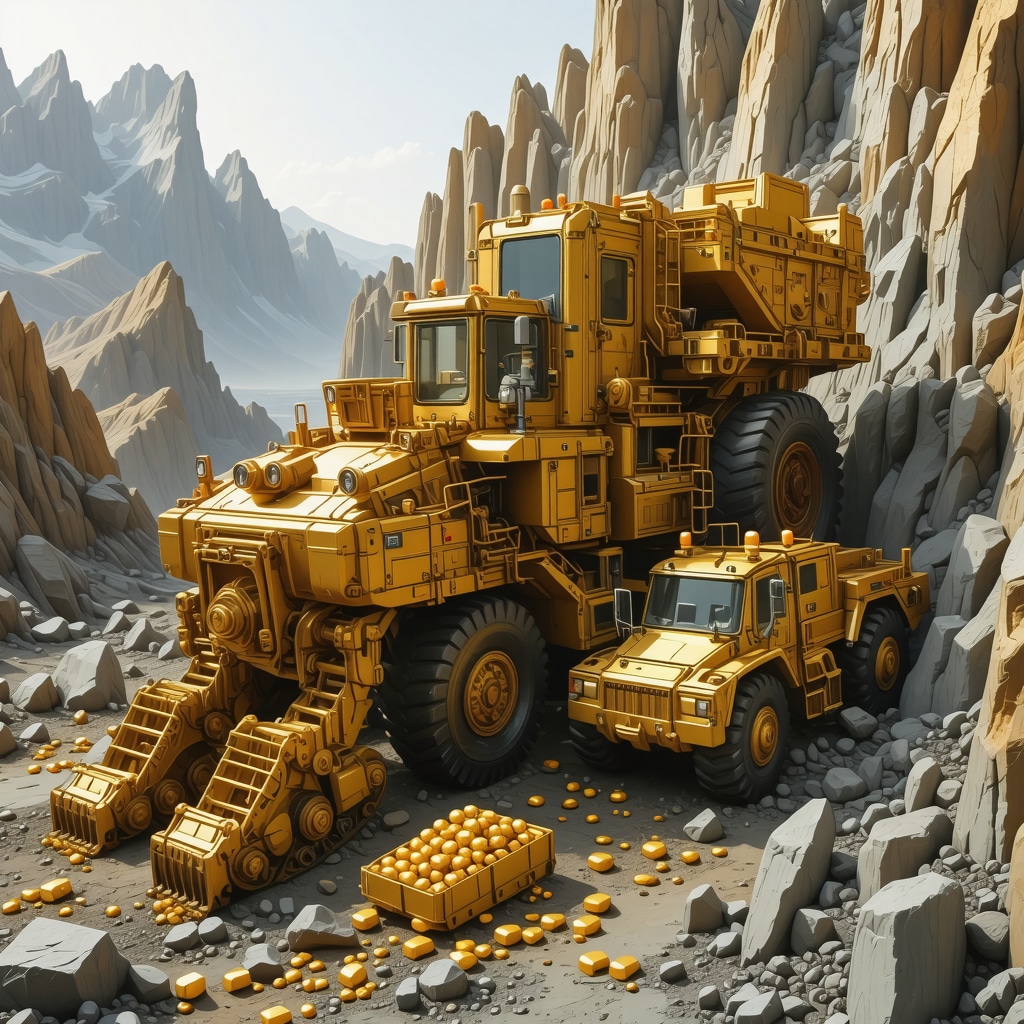 Advanced gold mining and recycling innovations in a high-tech facility