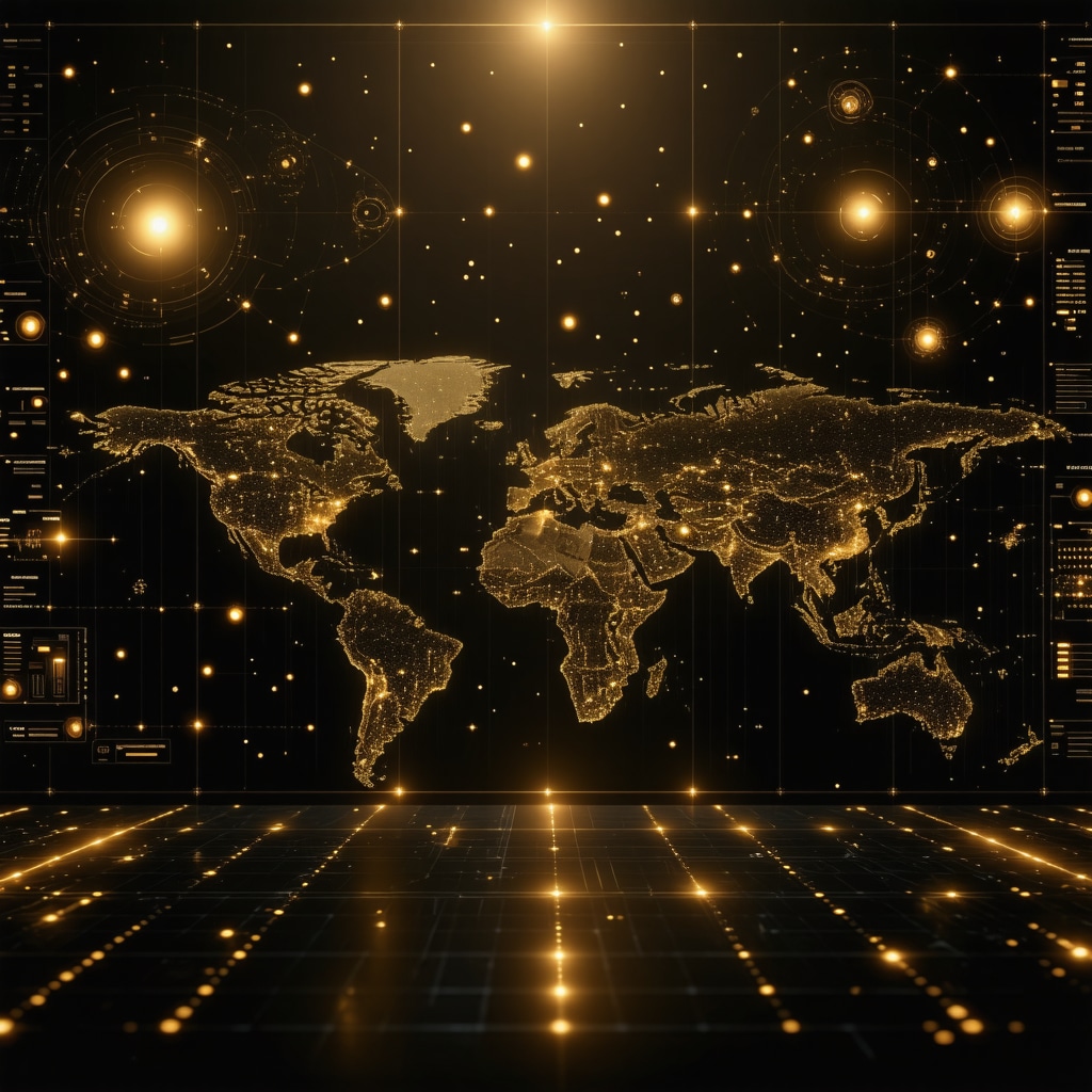 Digital representation of gold trading with blockchain and global data
