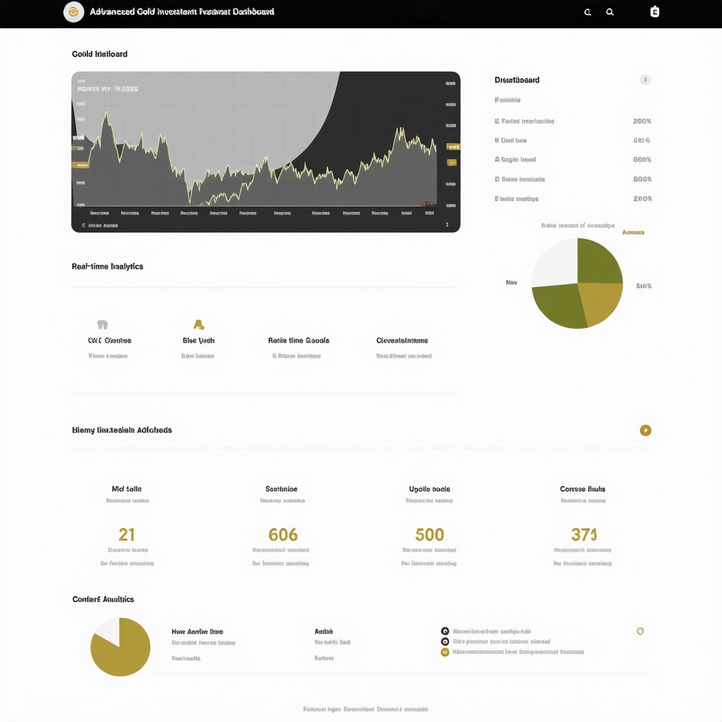Digital gold trading platform with analytics and blockchain interface