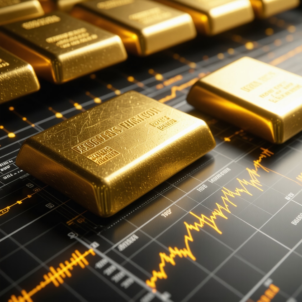Digital representation of gold prices and market trends for 2025