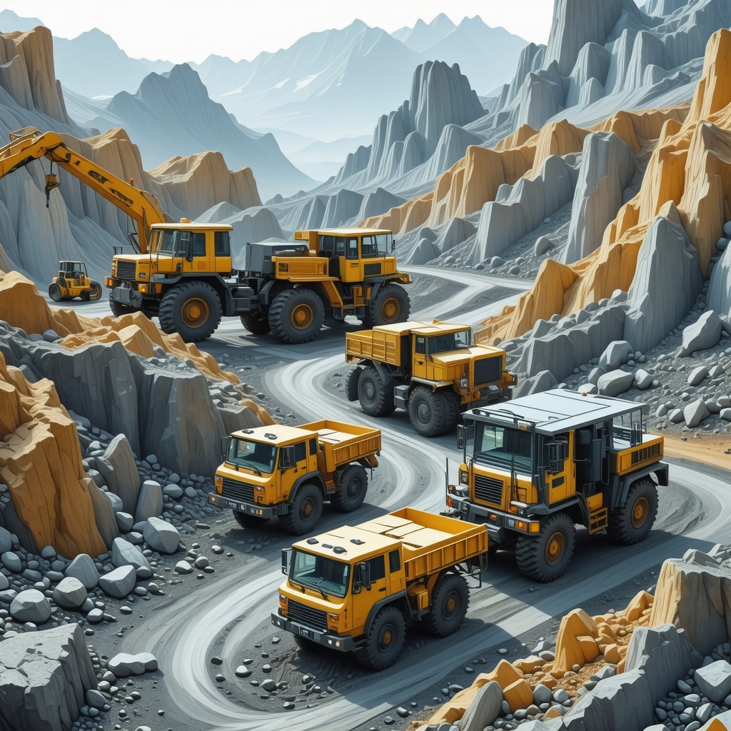 Advanced gold mining operation with automation and sustainability features