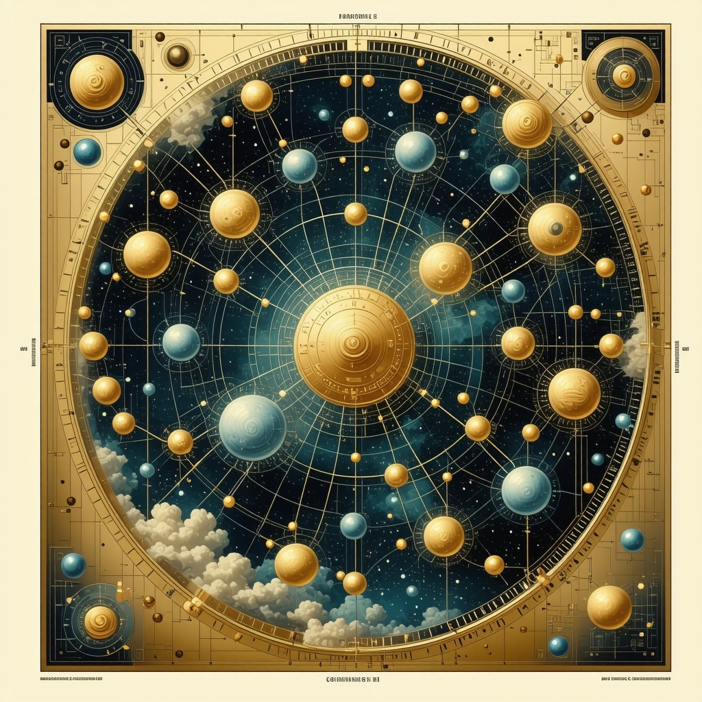Conceptual image of advanced tech tools like quantum computers, sentiment analysis, blockchain, and AI in gold trading