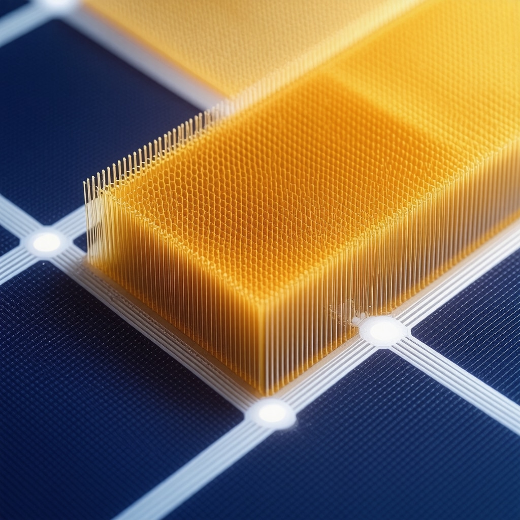 Gold nanowires used in advanced electronics and solar energy technology.