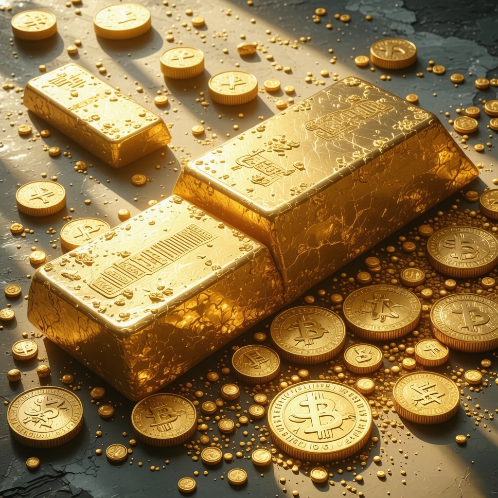 Chart illustrating advanced gold hedging strategies with derivatives and macroeconomic analysis