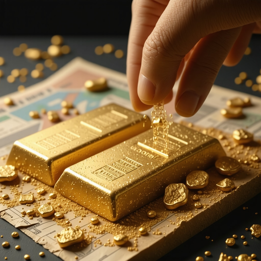 Visual depiction of derivatives and cryptogold integration within diversified portfolios
