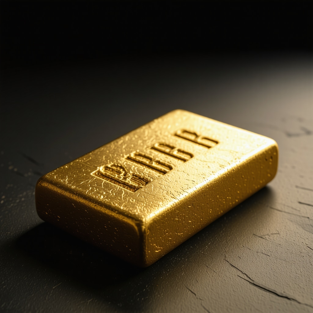 High-tech gold trading platform showcasing blockchain and security features
