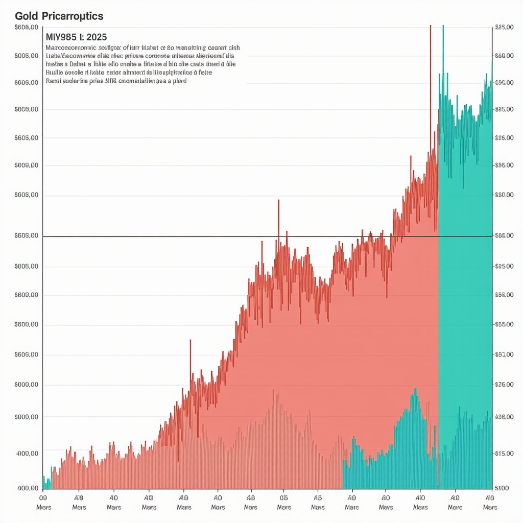 Graph showing correlation between macroeconomic factors and gold price movements