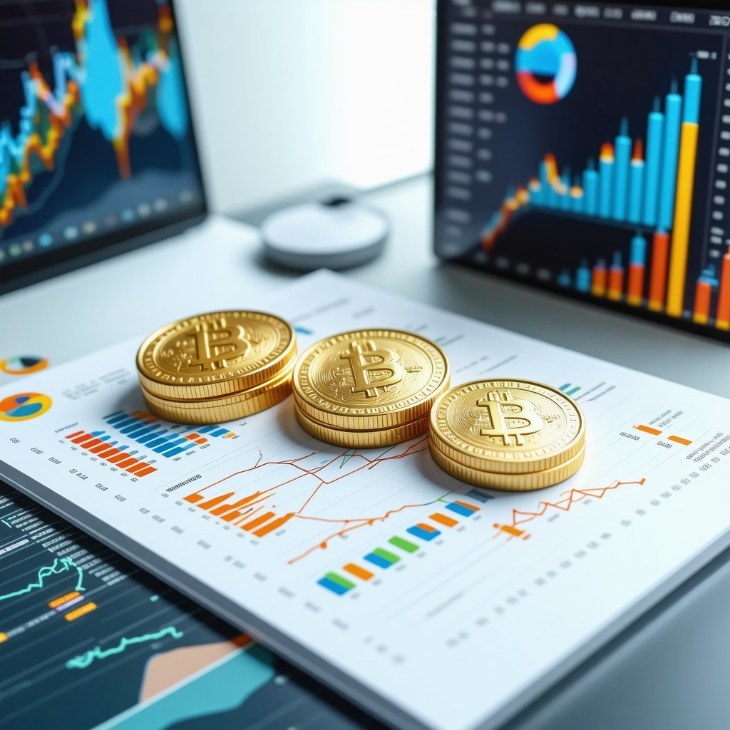 High-tech financial dashboard showing gold market trends and analytics