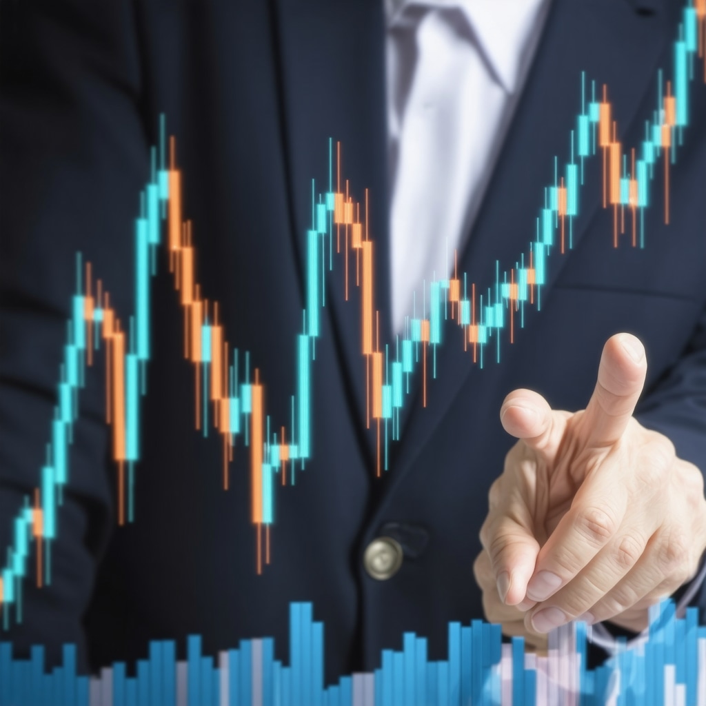 Graph showing gold price trends with analytical tools overlay