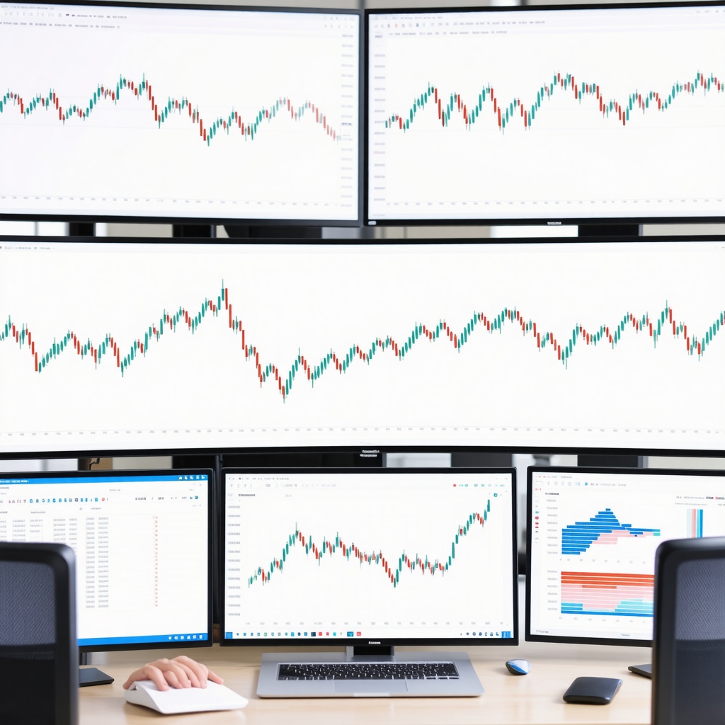 Financial analyst analyzing market data with advanced tools for 2025 investment strategies