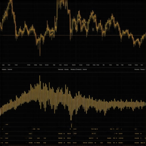 Futuristic dashboard displaying AI-driven gold price predictions and analytical graphs