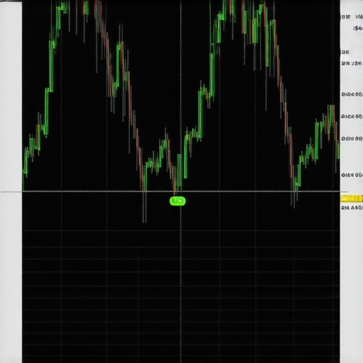 High-tech gold trading interface with blockchain and AI analytics