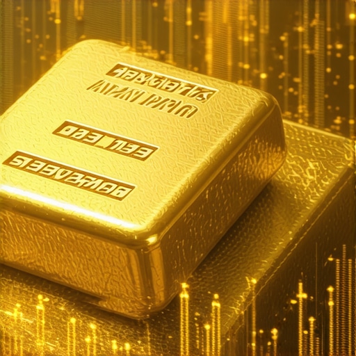 Visualization of AI algorithms analyzing big data for gold trading