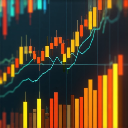 Futuristic financial graphs and AI data streams analyzing gold market trends