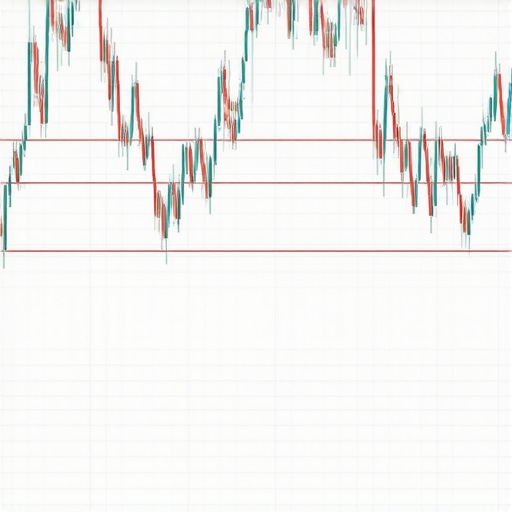 Gold trading charts with AI analytics overlay