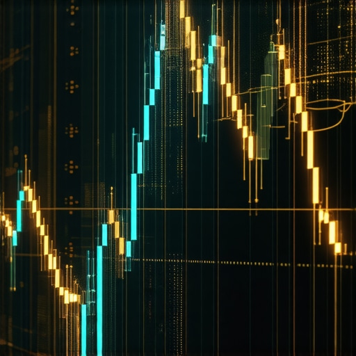 Futuristic AI interface analyzing gold market data with graphs and predictive models.