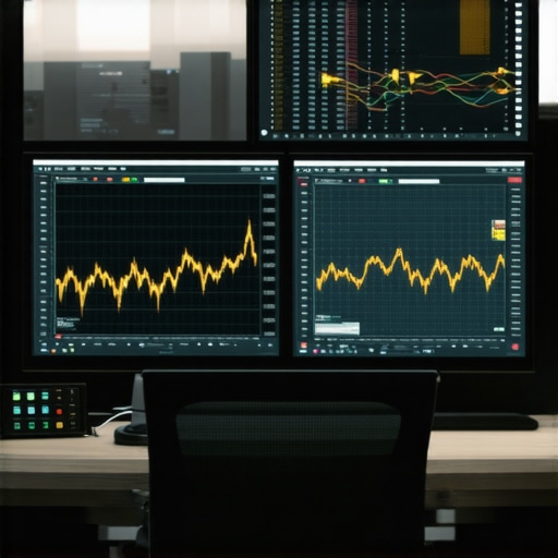 Trader using augmented reality to analyze gold market data