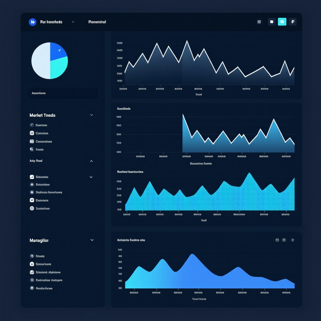 Screenshot of analytics dashboard with gold market data and predictive charts