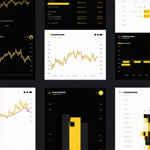 High-tech dashboard with gold market analytics and predictive modeling