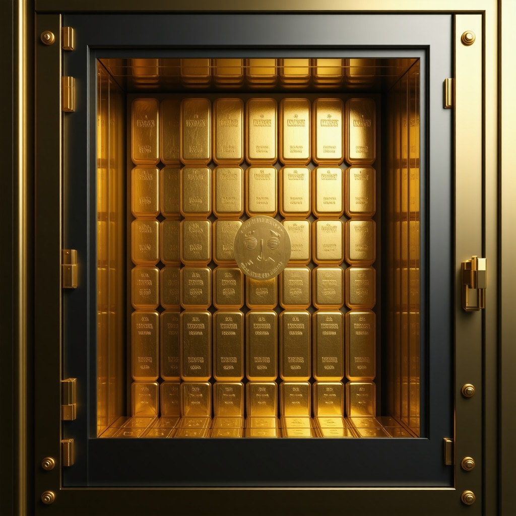 Secure gold vault using blockchain technology and biometric access