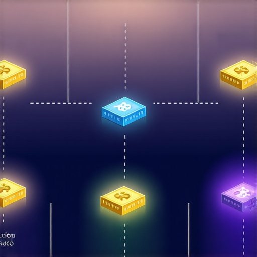 Diagram showing blockchain tracking of gold from mine to consumer, emphasizing transparency and security
