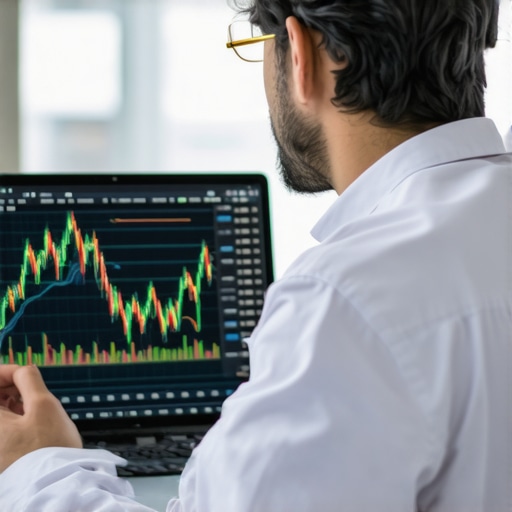 Data scientist analyzing big data for gold trading
